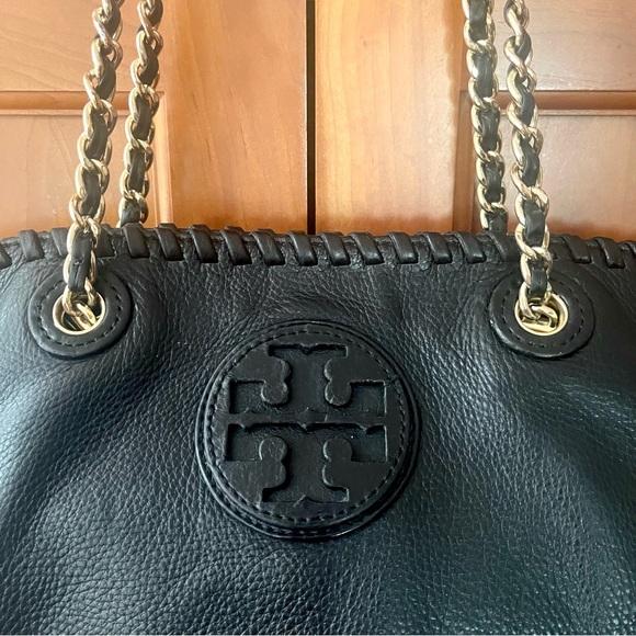 Tory Burch Marion East West Genuine Leather Tote Bag - Picture 4 of 16